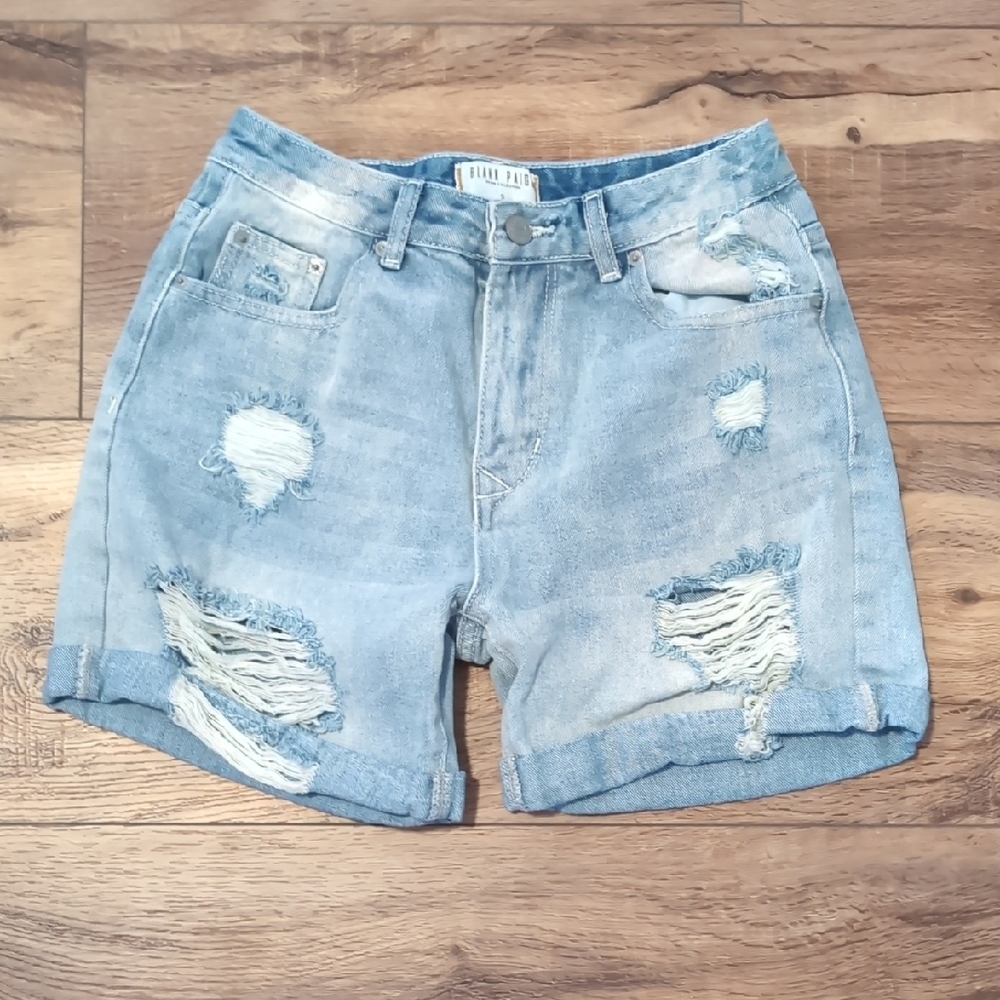 Blank Paige Distressed Denim Shorts